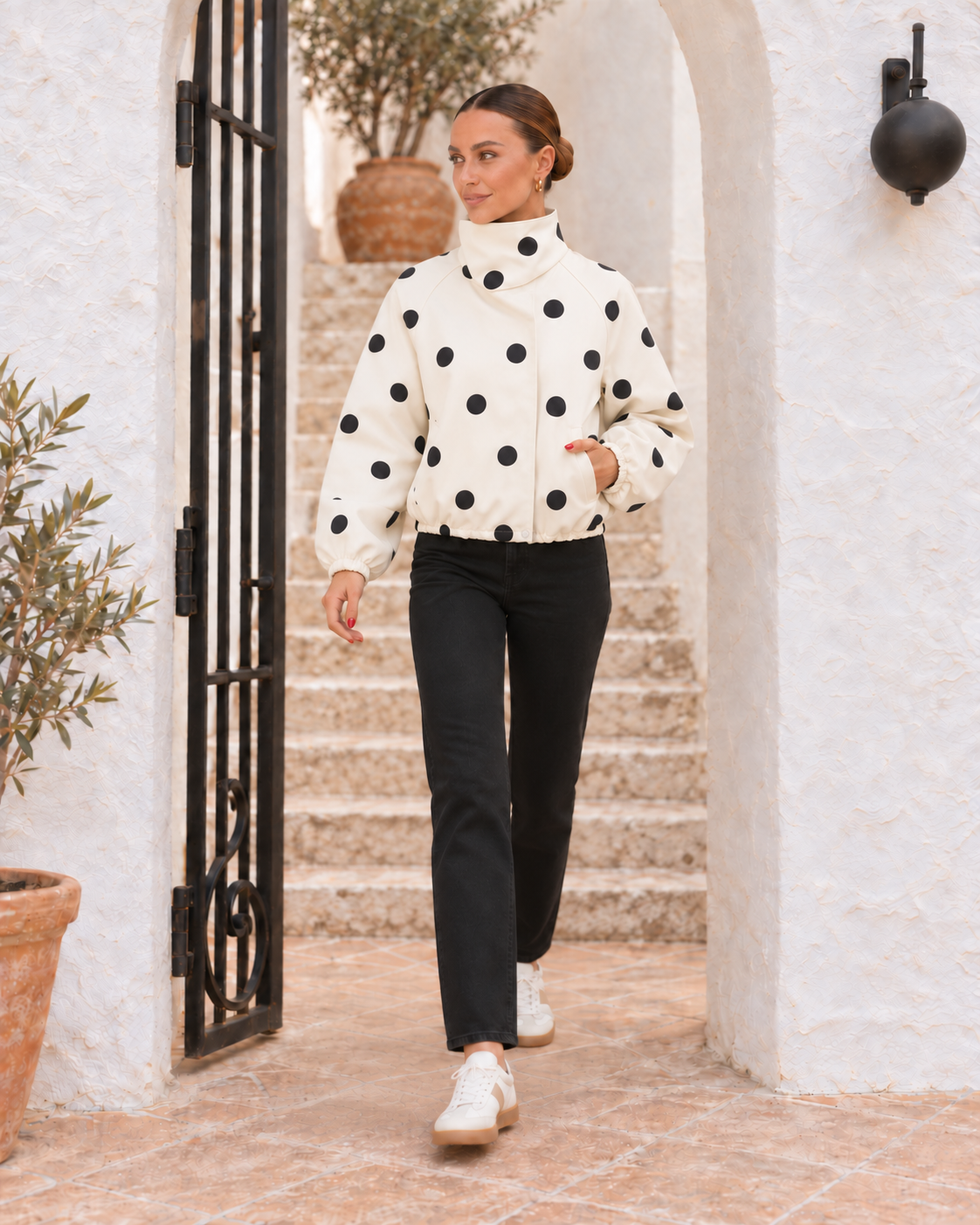 Wrap Jacket | Polka Dot