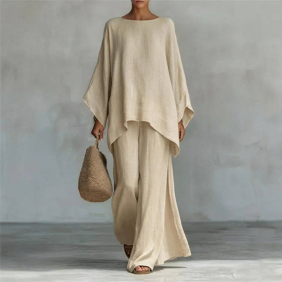 Set Christine | Langarm und weite Hose