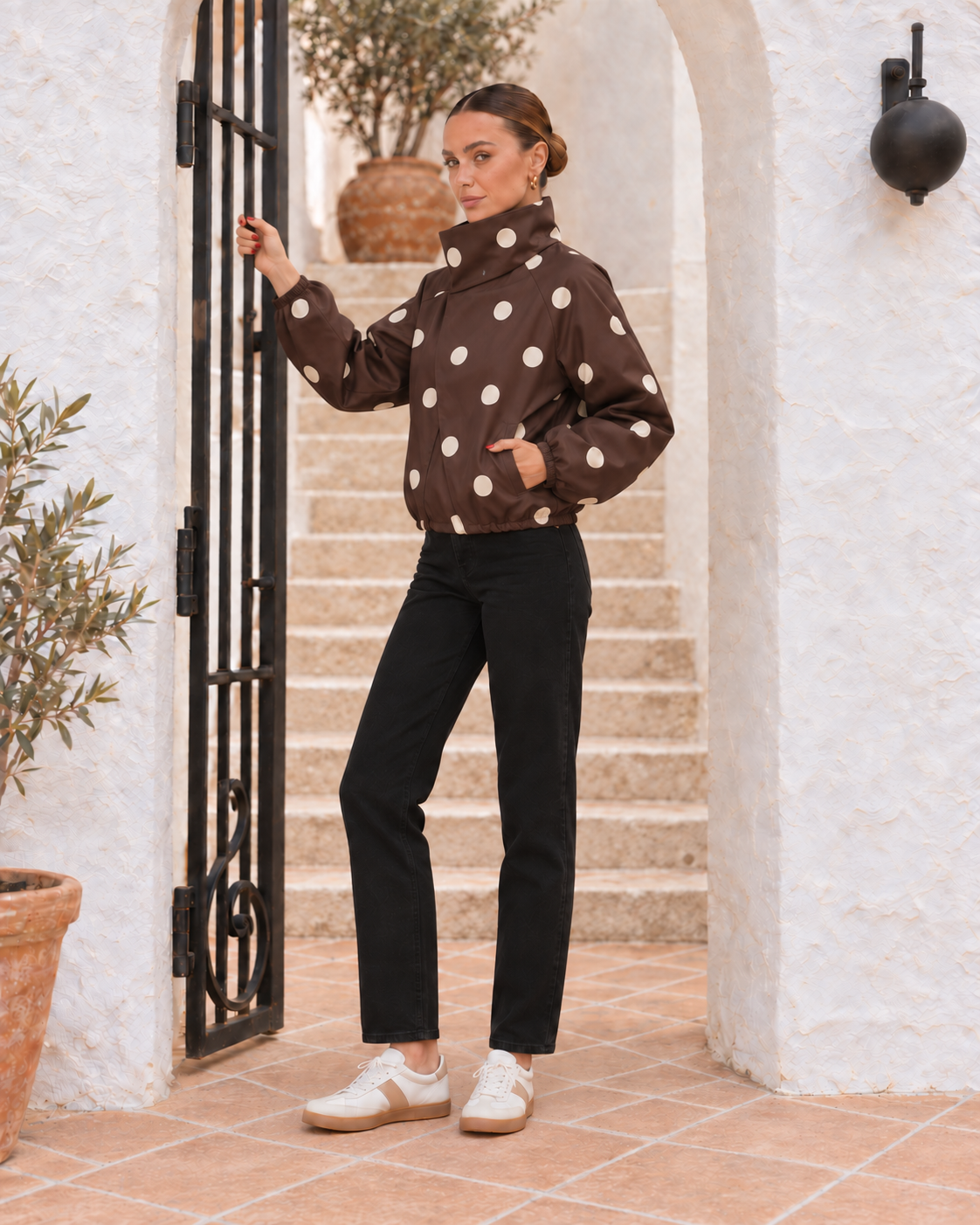 Wrap Jacket | Polka Dot