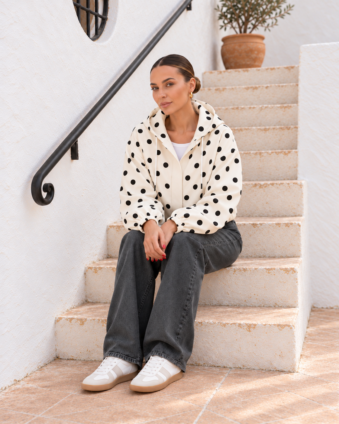 Giacca con Cappuccio | Pois