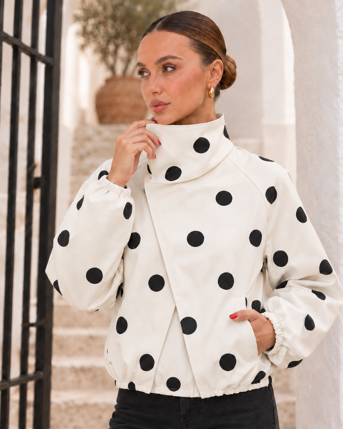 Wrap Jacket | Polka Dot