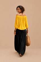 Conjunto Luna | Hombros descubiertos y Pantalón fluido
