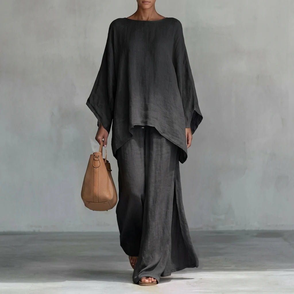 Set Christine | Langarm und weite Hose