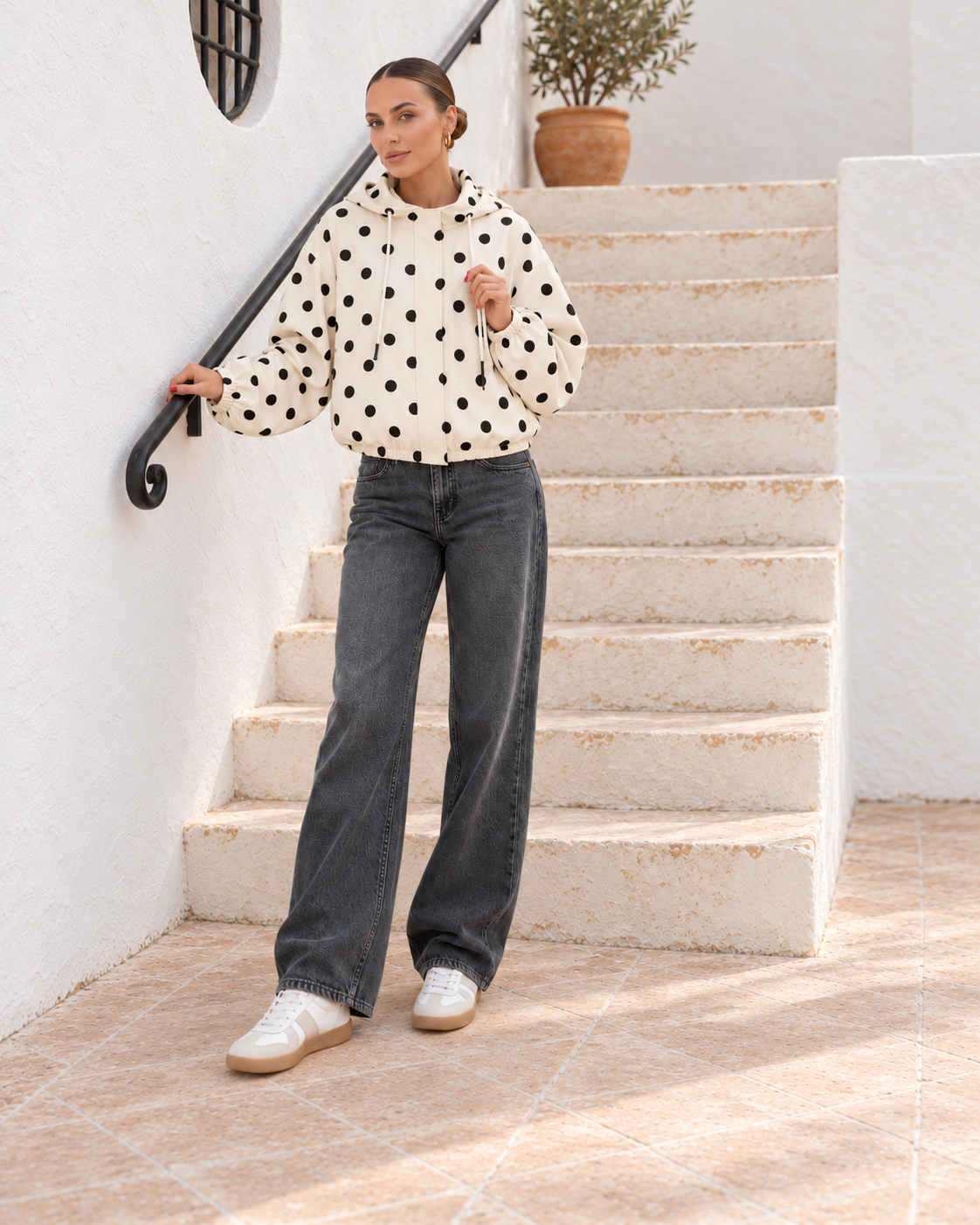 Giacca con Cappuccio | Pois