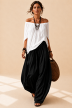 Conjunto Luna | Hombros descubiertos y Pantalón fluido