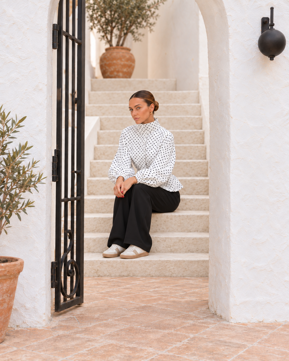 Blusa Peplum | Lunares