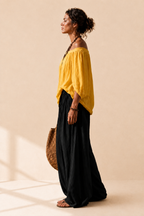 Conjunto Luna | Hombros descubiertos y Pantalón fluido